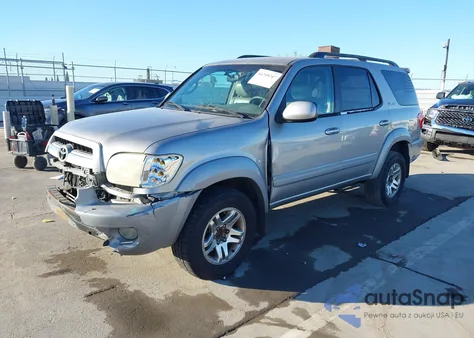 2005 Toyota Sequoia Limited V8 z USA, uszkodzony, nr VIN 5TDZT38A45S246180